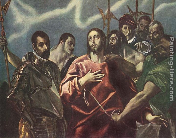The Disrobing of Christ painting - El Greco The Disrobing of Christ art painting